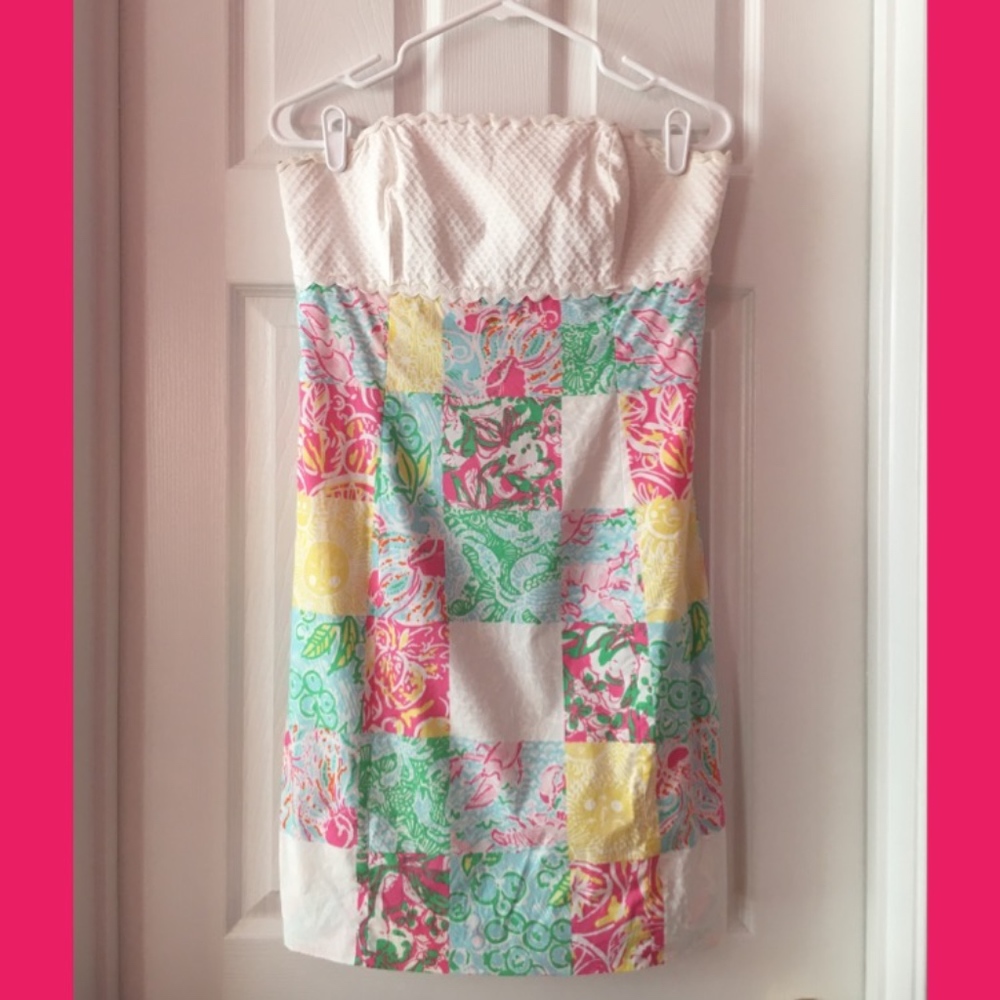 Lilly Pulitzer Franco Strapless Dress, Size 8